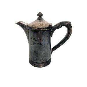 Reed & Barton Silver Soldered Teapot Pitcher Creamer Allied Properties 5.5” x 6”